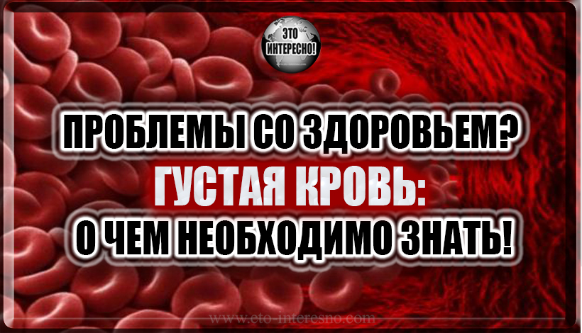 Густая кровь что принимать. Густая кровь: о чем необходимо знать. Что влияет на густоту крови.